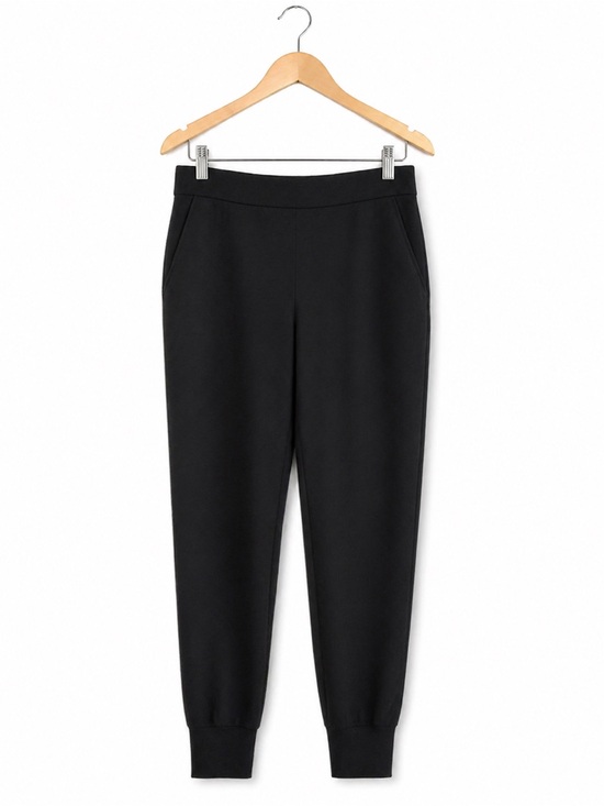 Babaton Pants - Babaton Black Ponte Knit Jogger Pants | High Rise | Size L